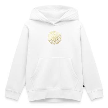 Mandala - Kinder Premium Organic Hoodie - Weiß - Vorne - AI Model Kid Female (0cm)