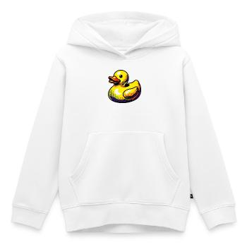 Caneton Canard Canard Canard - Sweat Premium à capuche enfant bio - blanc - Devant - AI Model Kid Female (0cm)
