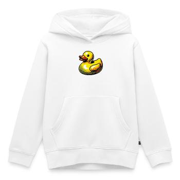 Ente Ente Ente Ente Ente - Kinder Premium Organic Hoodie - Weiß - Vorne - AI Model Kid Female (0cm)