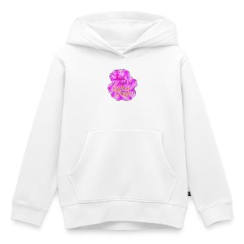 Cotton Candy Thinking swirl - Kinder Premium Organic Hoodie - Weiß - Vorne - AI Model Kid Female (0cm)