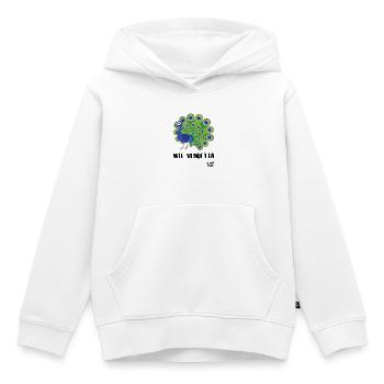 Pfau wie Vendetta - Kinder Premium Organic Hoodie - Weiß - Vorne - AI Model Kid Female (0cm)