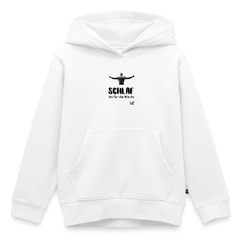 Schlaf ist für die Woche - Kinder Premium Organic Hoodie - Weiß - Vorne - AI Model Kid Female (0cm)
