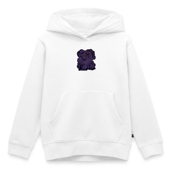 Mondnacht mit Fledermäusen und Gräbern - Kinder Premium Organic Hoodie - Weiß - Vorne - AI Model Kid Female (0cm)