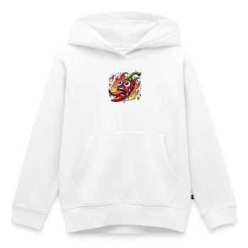 Ultra Scharfe Chili - Kinder Premium Organic Hoodie - Weiß - Vorne - AI Model Kid Female (0cm)