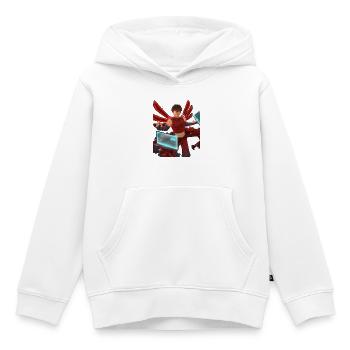 Cyberpunk - Sweat Premium à capuche enfant bio - blanc - Devant - AI Model Kid Female (0cm)