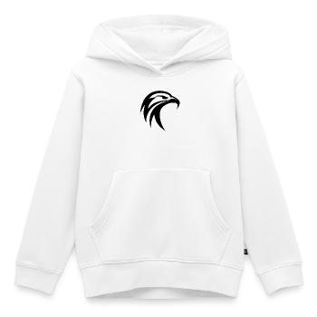 Aigle tribal - Sweat Premium à capuche enfant bio - blanc - Devant - AI Model Kid Female (0cm)