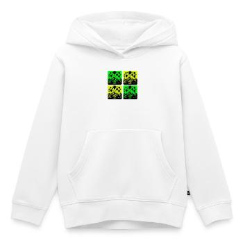 Heißluftballons über den Bergen - Kinder Premium Organic Hoodie - Weiß - Vorne - AI Model Kid Female (0cm)