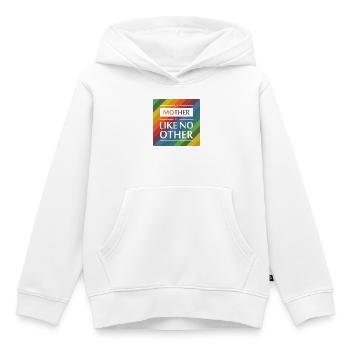 Meine Mutter ist wie keine andere - Kinder Premium Organic Hoodie - Weiß - Vorne - AI Model Kid Female (0cm)