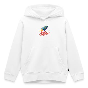 Super Connected - Kids Premium Organic Hoodie - white - Front - AI Model Kid Female (0cm)