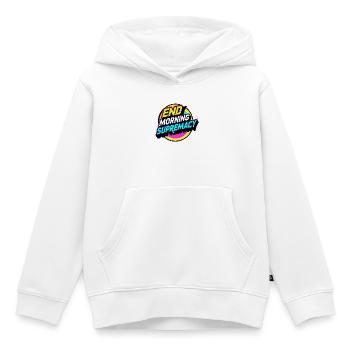 Supremacie aan het einde van de ochtend - Kinder Premium hoodie biologisch - wit - Voor - AI Model Kid Female (0cm)