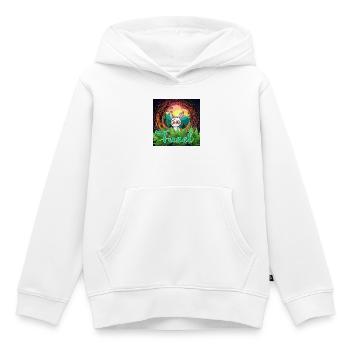 Fusel aus Zwei außergewöhnliche Freunde - Kinder Premium Organic Hoodie - Weiß - Vorne - AI Model Kid Female (0cm)