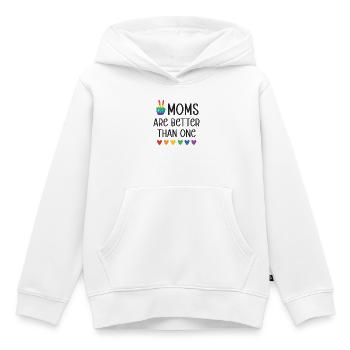 LGBTQ Pride Month - Zwei Mütter sind besser als eine - Kinder Premium Organic Hoodie - Weiß - Vorne - AI Model Kid Female (0cm)