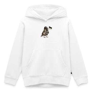 Ulmer Spatzen - Sweat Premium à capuche enfant bio - blanc - Devant - AI Model Kid Female (0cm)