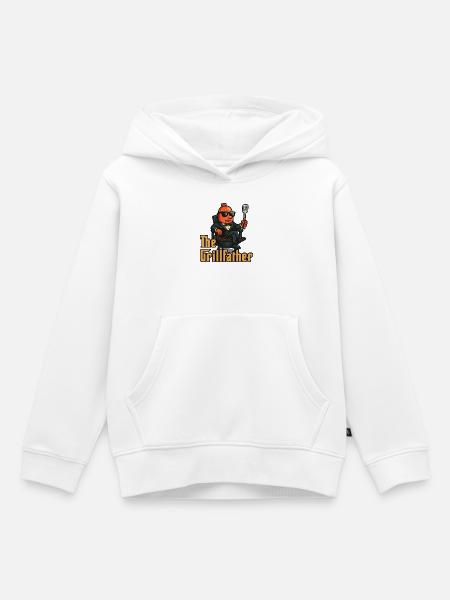 Der Grillvater - Kinder Premium Organic Hoodie - Weiß