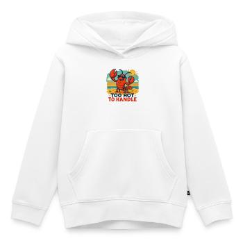 Lebhafter Sommerhummer Illustration - Kinder Premium Organic Hoodie - Weiß - Vorne - AI Model Kid Female (0cm)