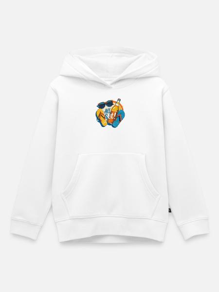 Sommer - Kinder Premium Organic Hoodie - Weiß