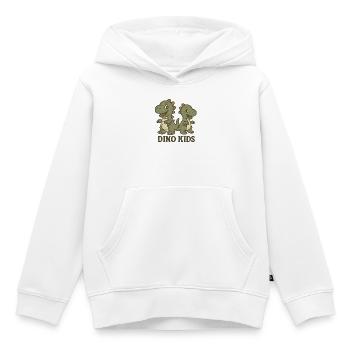 Niedliche Dino-Kinder Design - Kinder Premium Organic Hoodie - Weiß - Vorne - AI Model Kid Female (0cm)