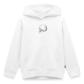 Schädel - Kinder Premium Organic Hoodie - Weiß - Vorne - AI Model Kid Female (0cm)
