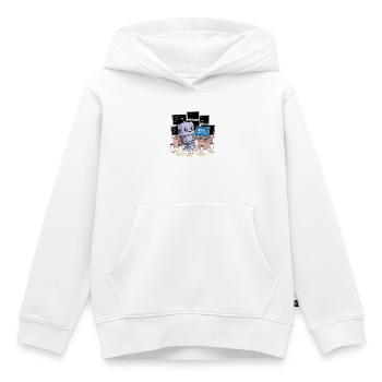404: Schlaf nicht gefunden - Kinder Premium Organic Hoodie - Weiß - Vorne - AI Model Kid Female (0cm)