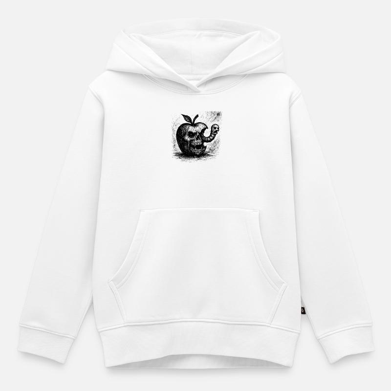 Ver funeste - Sweat Premium à capuche enfant bio - blanc