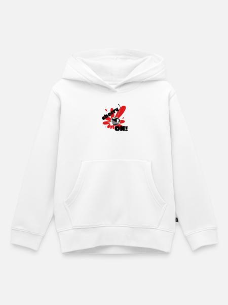 Cherry on! - Kids Premium Organic Hoodie - white