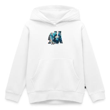 Grafischer Rhythmus und chromatischer Klang. - Kinder Premium Organic Hoodie - Weiß - Vorne - AI Model Kid Female (0cm)