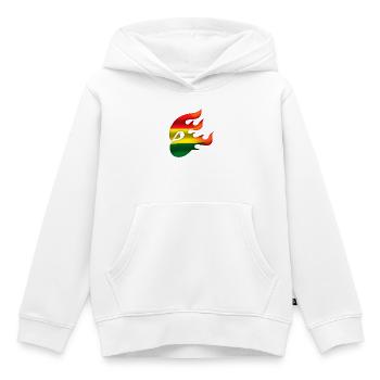 Drapeau de la Bolivie - Bolivie - Ninja - Sweat Premium à capuche enfant bio - blanc - Devant - AI Model Kid Female (0cm)