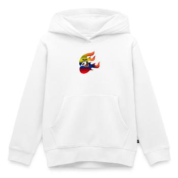 Drapeau de l’Équateur - Équateur - Ninja - Sweat Premium à capuche enfant bio - blanc - Devant - AI Model Kid Female (0cm)