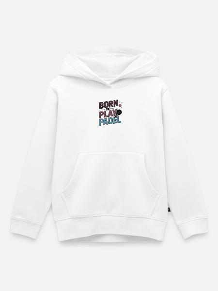 Kinder zum Padelspielen - Kinder Premium Organic Hoodie - Weiß