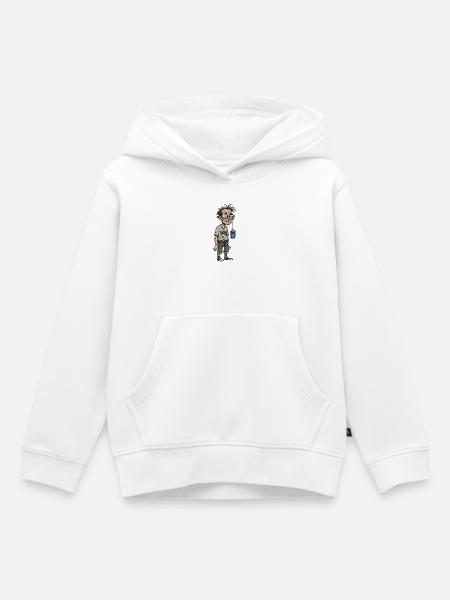 Verlorener Nerd - Kinder Premium Organic Hoodie - Weiß