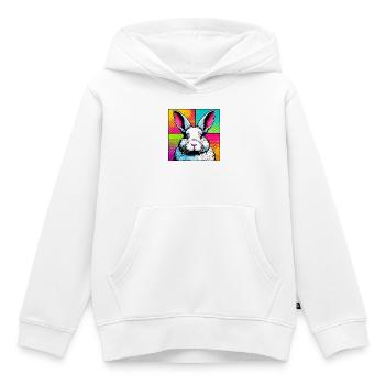 Kaninchen - Kinder Premium Organic Hoodie - Weiß - Vorne - AI Model Kid Female (0cm)