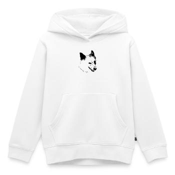Hundegesicht-Selfie - Kinder Premium Organic Hoodie - Weiß - Vorne - AI Model Kid Female (0cm)