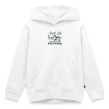 Hai-Schutz-Design mit Meeresmotiv - Kinder Premium Organic Hoodie - Weiß - Vorne - AI Model Kid Female (0cm)