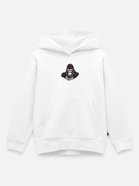 Ape - Kinder Premium Organic Hoodie - Weiß