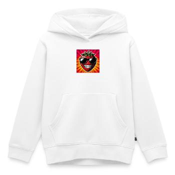 Fraise Fraises - Sweat Premium à capuche enfant bio - blanc - Devant - AI Model Kid Female (0cm)