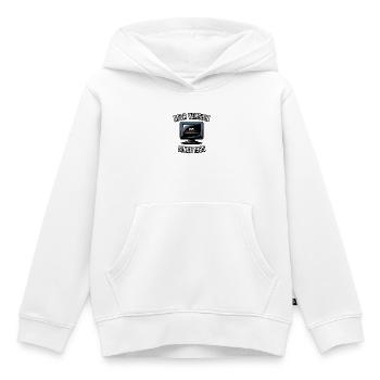 Rétro ordinateur Progrès Conception - Sweat Premium à capuche enfant bio - blanc - Devant - AI Model Kid Female (0cm)