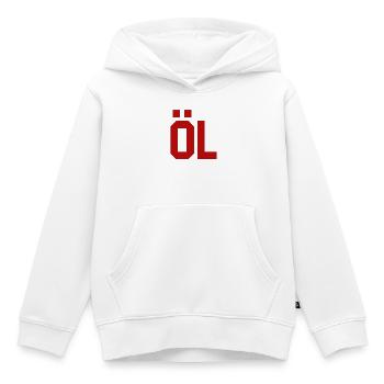 BIÈRE géométrique colorée - Sweat Premium à capuche enfant bio - blanc - Devant - AI Model Kid Female (0cm)