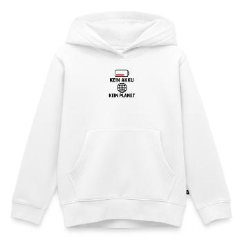 Eco-Conscious Statement T-Shirt - Kids Premium Organic Hoodie - white - Front - AI Model Kid Female (0cm)