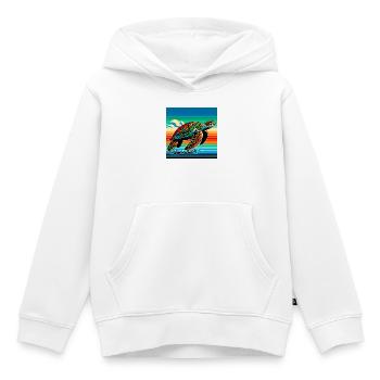 Schildkröte - Kinder Premium Organic Hoodie - Weiß - Vorne - AI Model Kid Female (0cm)