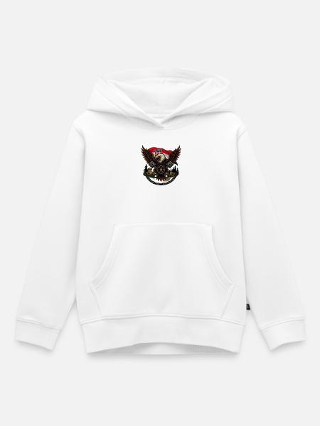 Kroatischer Kaiserlicher Kreuzfahreradler - Kinder Premium Organic Hoodie - Weiß