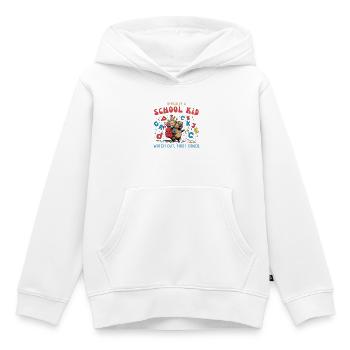 Écolier de Capybara – 1ère année, j’arrive ! - Sweat Premium à capuche enfant bio - blanc - Devant - AI Model Kid Female (0cm)