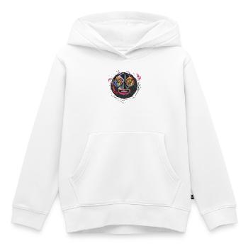 Triple Moji - Kinder Premium Organic Hoodie - Weiß - Vorne - AI Model Kid Female (0cm)
