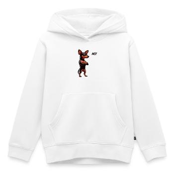 Pas de Pinscher miniature Pinscher Propriétaire de Pinscher - Sweat Premium à capuche enfant bio - blanc - Devant - AI Model Kid Female (0cm)