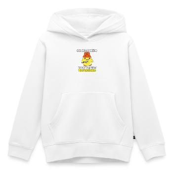 Morning Killer Chicken - Kids Premium Organic Hoodie - white - Front - AI Model Kid Female (0cm)