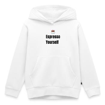 ☕ Coffee Lover T-Shirt – Lustige morgendliche Kaffeetasse - Kinder Premium Organic Hoodie - Weiß - Vorne - AI Model Kid Female (0cm)