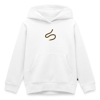 Elegant Brown Belt Monochrome Design - Kids Premium Organic Hoodie - white - Front - AI Model Kid Female (0cm)
