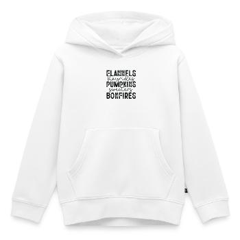 Halloween-Kürbis-Jubel - Kinder Premium Organic Hoodie - Weiß - Vorne - AI Model Kid Female (0cm)