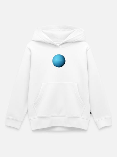 Uranus - Planet Uranus - Kinder Premium Organic Hoodie - Weiß