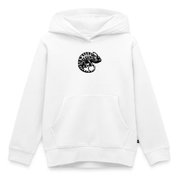 Jungle Reptile Chamäleon Tattoo - Kinder Premium Organic Hoodie - Weiß - Vorne - AI Model Kid Female (0cm)