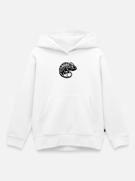 Jungle Reptile Chamäleon Tattoo - Kinder Premium Organic Hoodie - Weiß